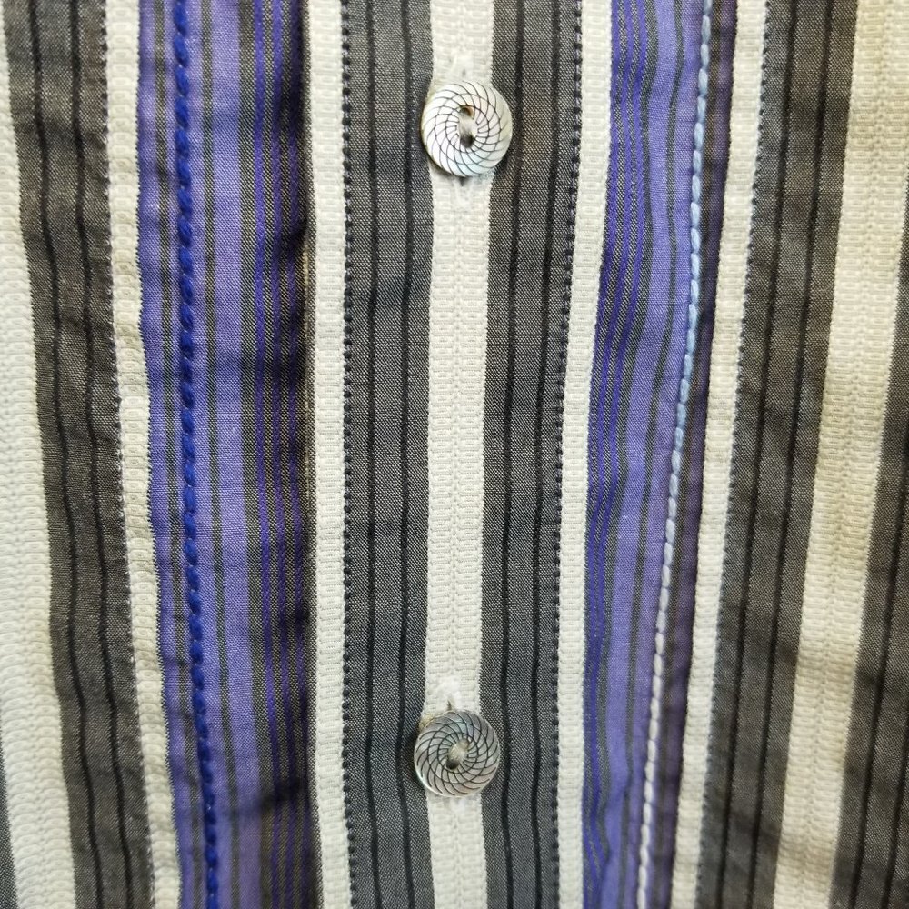 Robert Graham | Euro Fit Striped Long Sleeve M - Picture 8 of 11